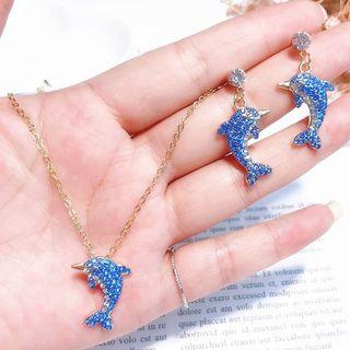Dolphin Necklace / Ear Stud