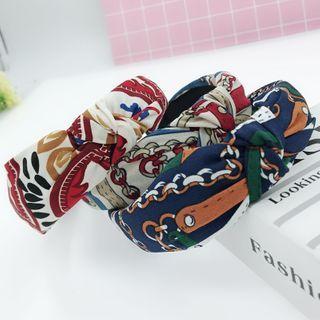 Printed Fabric Knot Headband