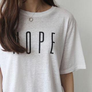 Nope Printed Round-neck T-shirt