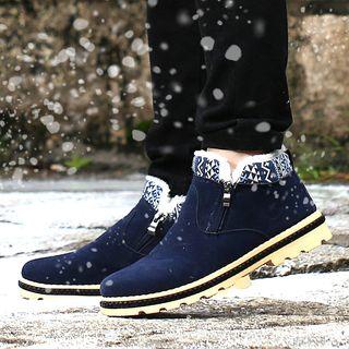 Side Zip Snow Boots
