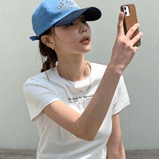 Two-tone Letter Baseball Cap