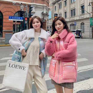 Faux Shearling Padded Coat