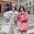 Faux Shearling Padded Coat