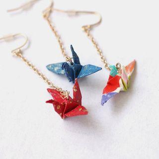 Origami Drop Earrings