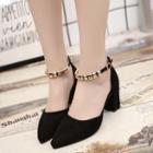 Chunky Heel Ankle Strap Shoes