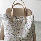 Floral Print Cotton Tote Bag