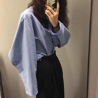 Puff Sleeve Oversized Shirt