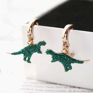 18k Rose Gold Plated Dinosaur Dangle Earring