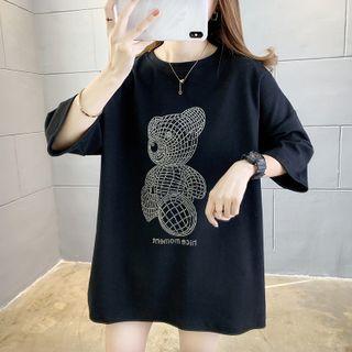 Rhinestone Bear T-shirt