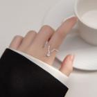 Rhinestone Pendant Sterling Silver Ring S925 Silver Ring - Silver - One Size