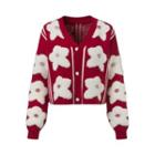 Flower Cardigan Red - One Size