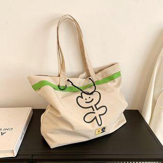 Flower Print Lightweight Tote Bag