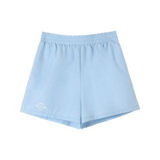 Planet Print Wide Leg Shorts