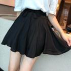 Cold Shoulder Short-sleeve T-shirt / A-line Skort