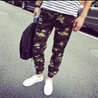 Camouflage-print Pants
