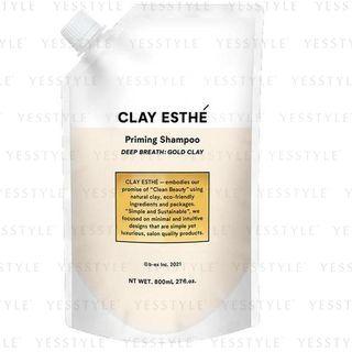 Clay Esthe - Priming Shampoo Deep Breath: Gold Clay Refill 800ml