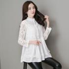 Lace-sleeve Beaded Tunic