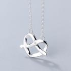 925 Sterling Silver Heart Pendant Necklace S925 Sterling Silver Pendant Necklace - One Size