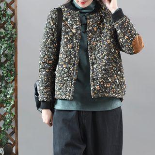 Flower Print Button Jacket