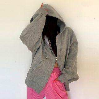 Couple Boxy Zip-up Hoodie