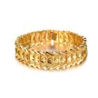 Fashion Domineering Plated Gold Geometric Bracelet Golden - One Size