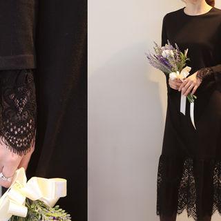 Lace-trim Dress