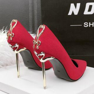 Pointy Swan Stiletto-heel Pumps