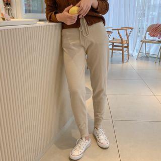Cashmere Blend Knit Jogger Pants