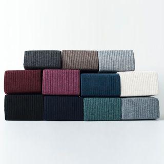 Fleece Lined Ribbed Plain Tights
