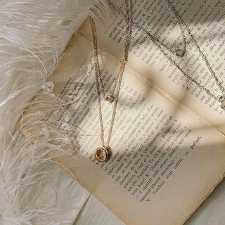 Ring-pendant Layered Necklace