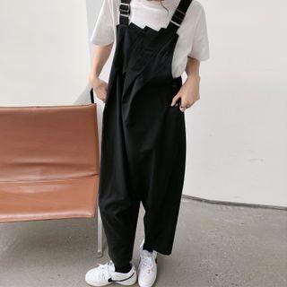 Asymmetrical Jumper Pants Black - One Size