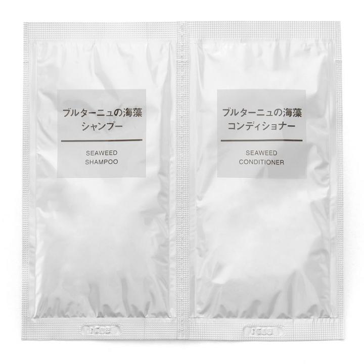Muji - Seaweed Shampoo And Conditioner Set : Shampoo 10g + Conditioner 10g 1 Set