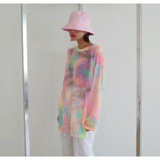 Long-sleeve Tie-dyed T-shirt