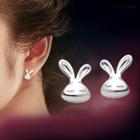 Alloy Rabbit Earring 1 Pair - Silver - One Size