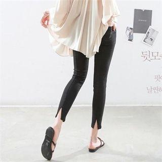 Slit-back Skinny Pants