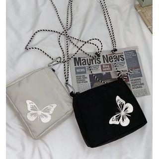 Butterfly Print Lightweight Crossbody Bag