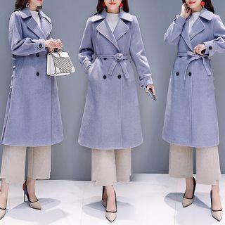 Double-breasted Tie-waist Midi Coat