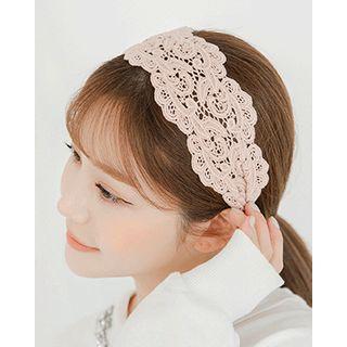 Motif Lace Wide Hair Band
