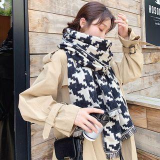 Reversible Patterned Scarf Houndstooth - M