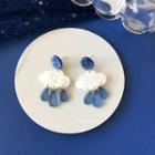 Rain Cloud Glaze Fringed Earring