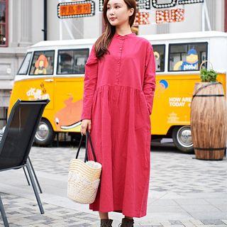 Loose Fit Midi Shirtdress