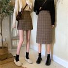 Plaid Skirt / Midi Skirt