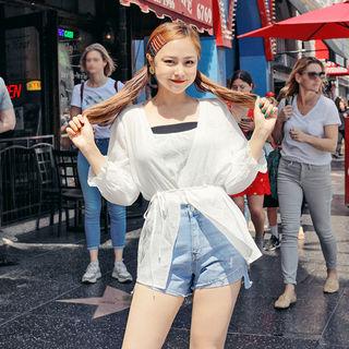 See-through Cardigan & Cami Set