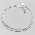 Layered Sterling Silver Bracelet 925 Silver - Silver - One Size