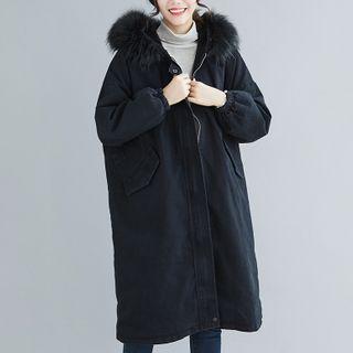 Zip-up Long Parka