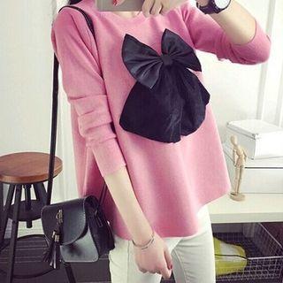 Bow-front Sweater