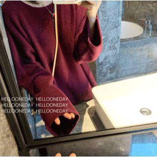 Plain Sweater Fuchsia - One Size