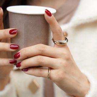 Set Of 4: Various Rings Gold - One Size