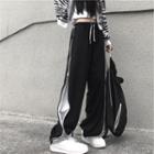 Zipper High Waist Wide Leg Pants