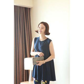 Round-neck Flared Tank Top